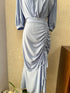 Round Neck Side Runched Dress